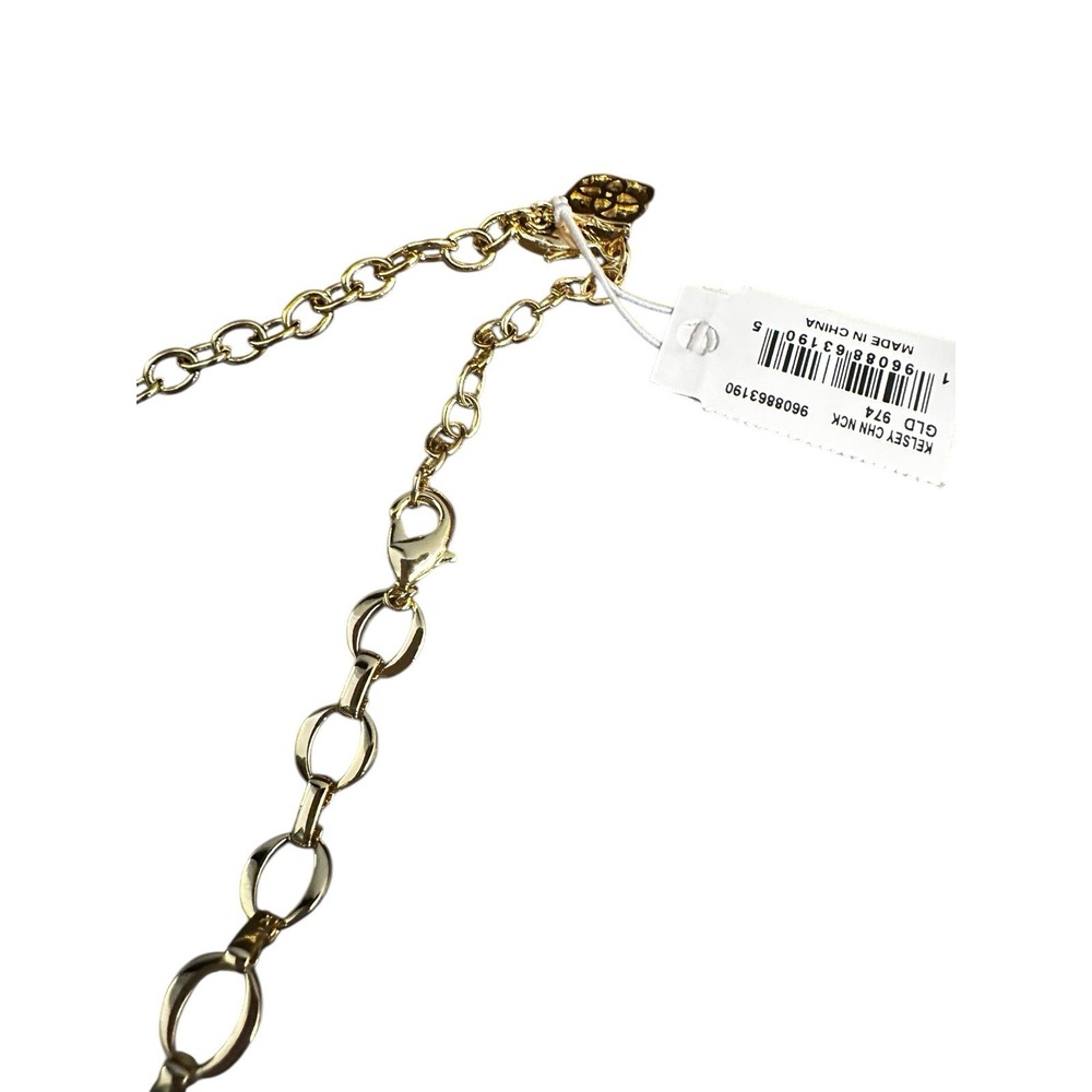 Kendra Scott Kelsey Gold Chain‎ Necklace in Multicolor Rainbow Mix NWT $85 - Picture 2 of 4